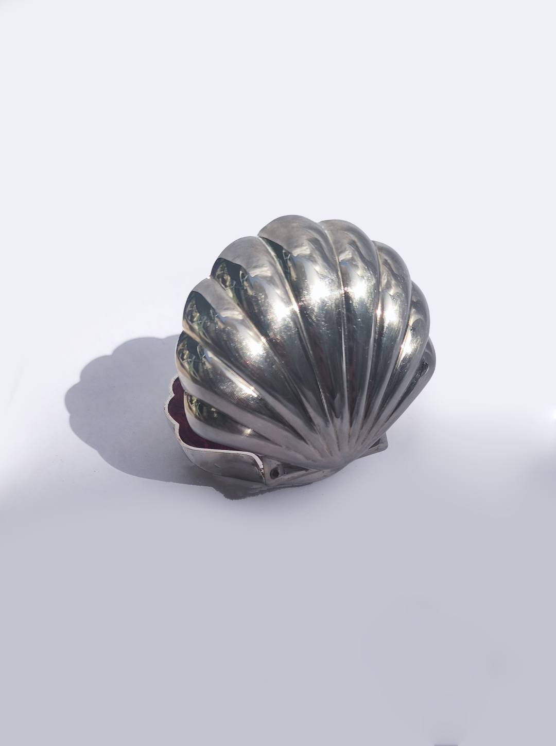Vintage Silver Shell Box