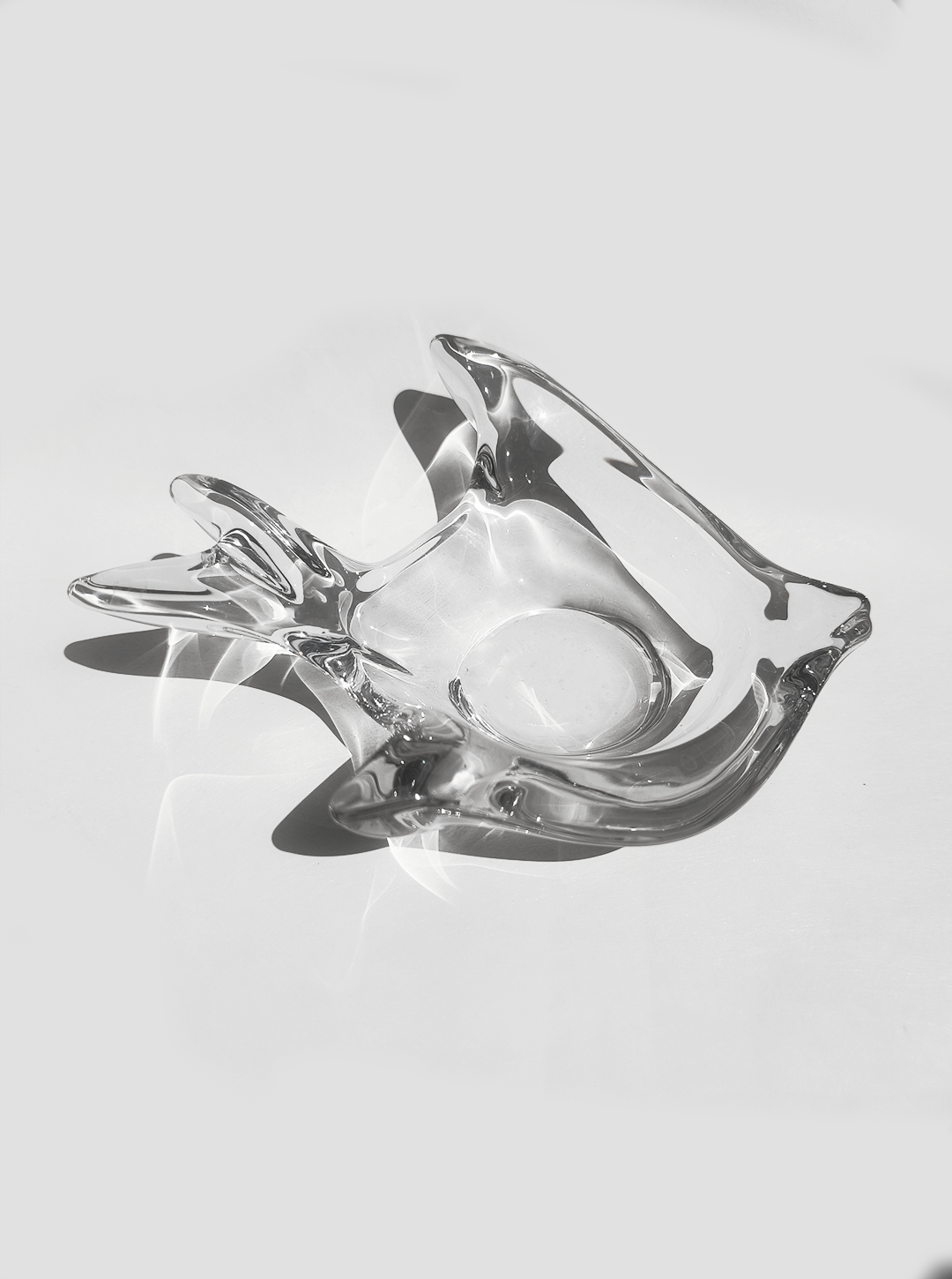Vintage Glass Fish Vide Poche