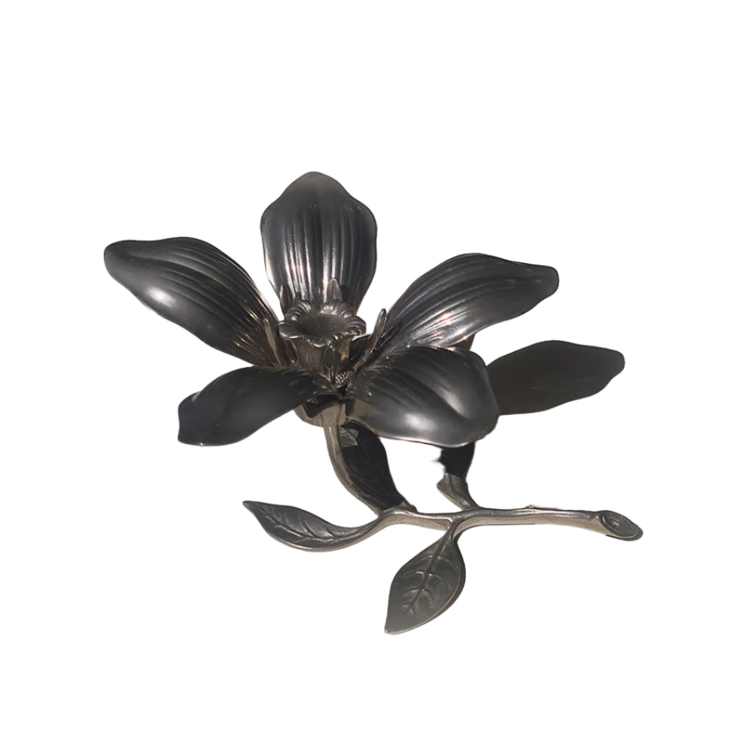 Vintage Floral Candle Holder & Ashtrays