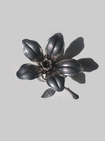Vintage Floral Candle Holder & Ashtrays