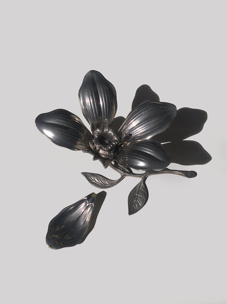 Vintage Floral Candle Holder & Ashtrays