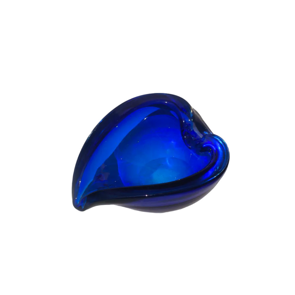 Vintage Sculptural Glass Ashtray