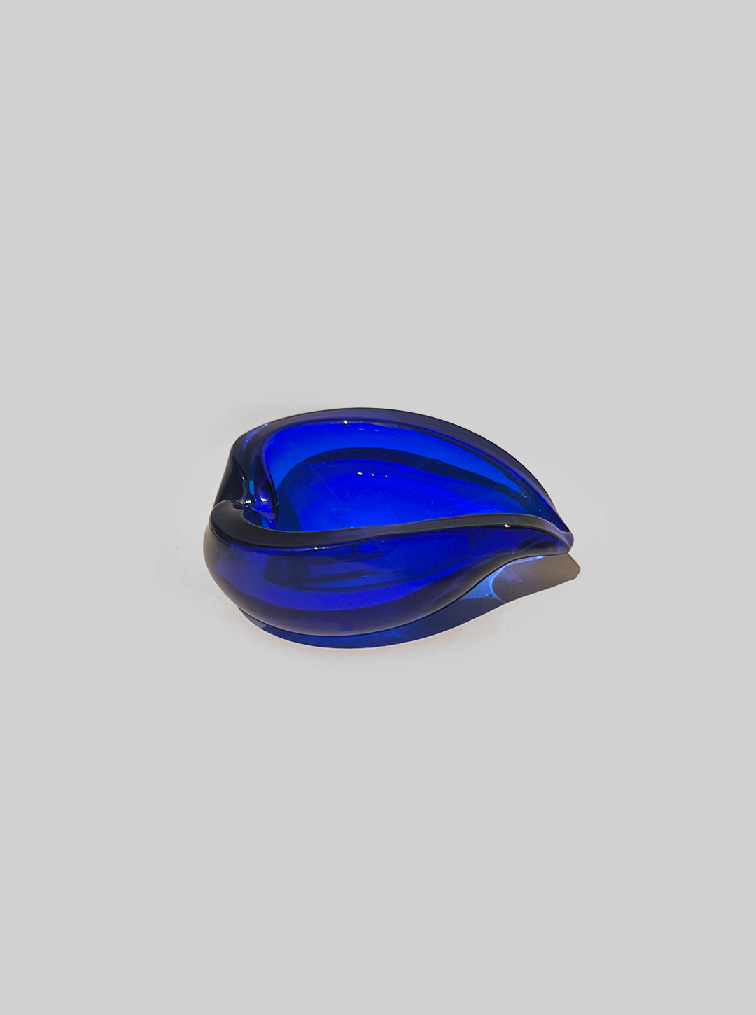 Vintage Sculptural Glass Ashtray