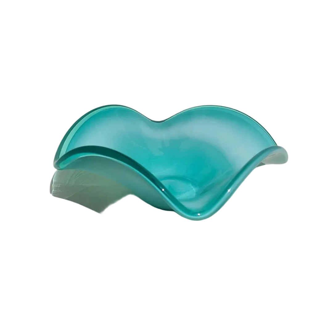 Organic Vintage Glass Vide Poche