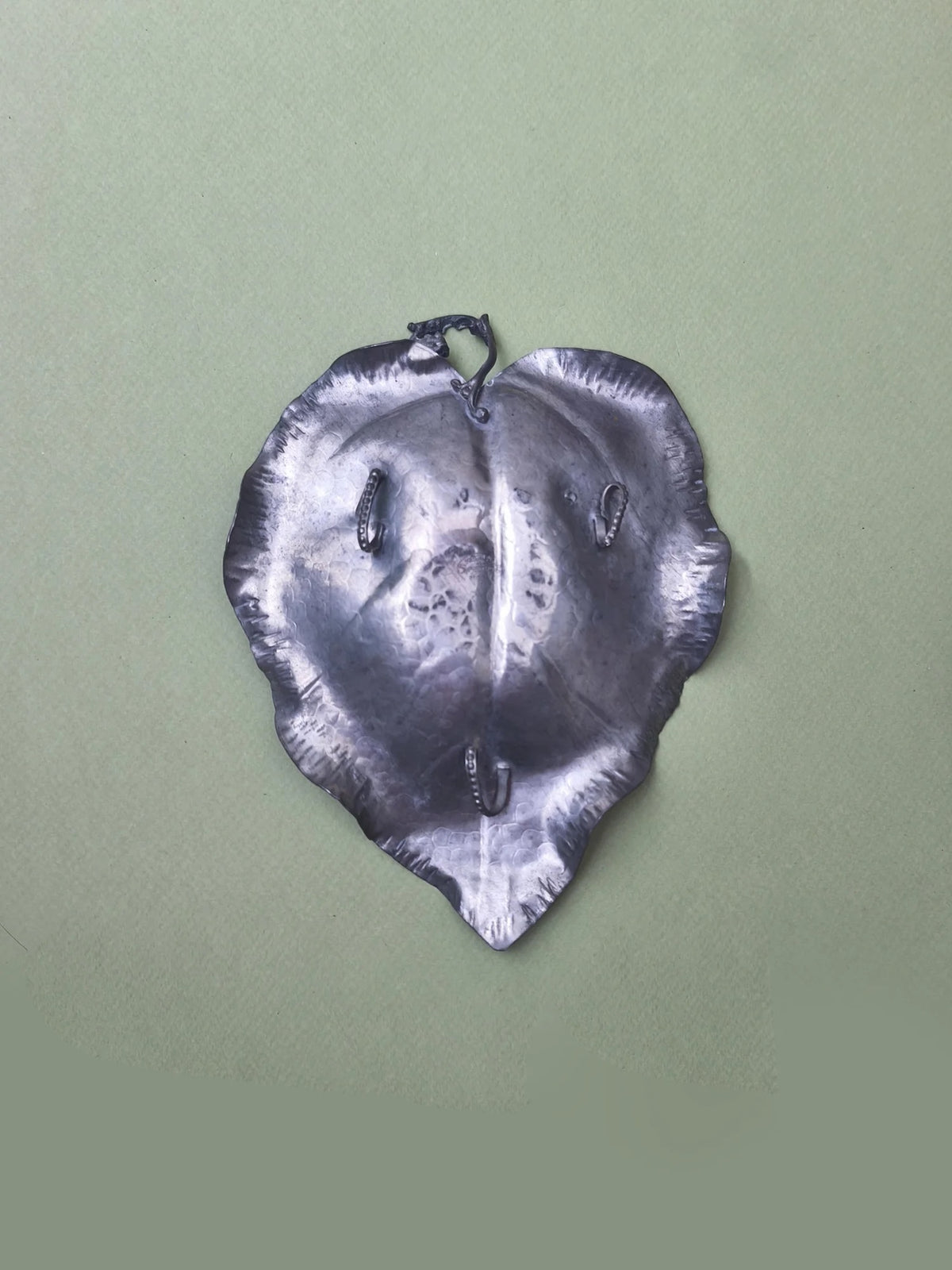 Vintage Leaf Pewter Vide Poche