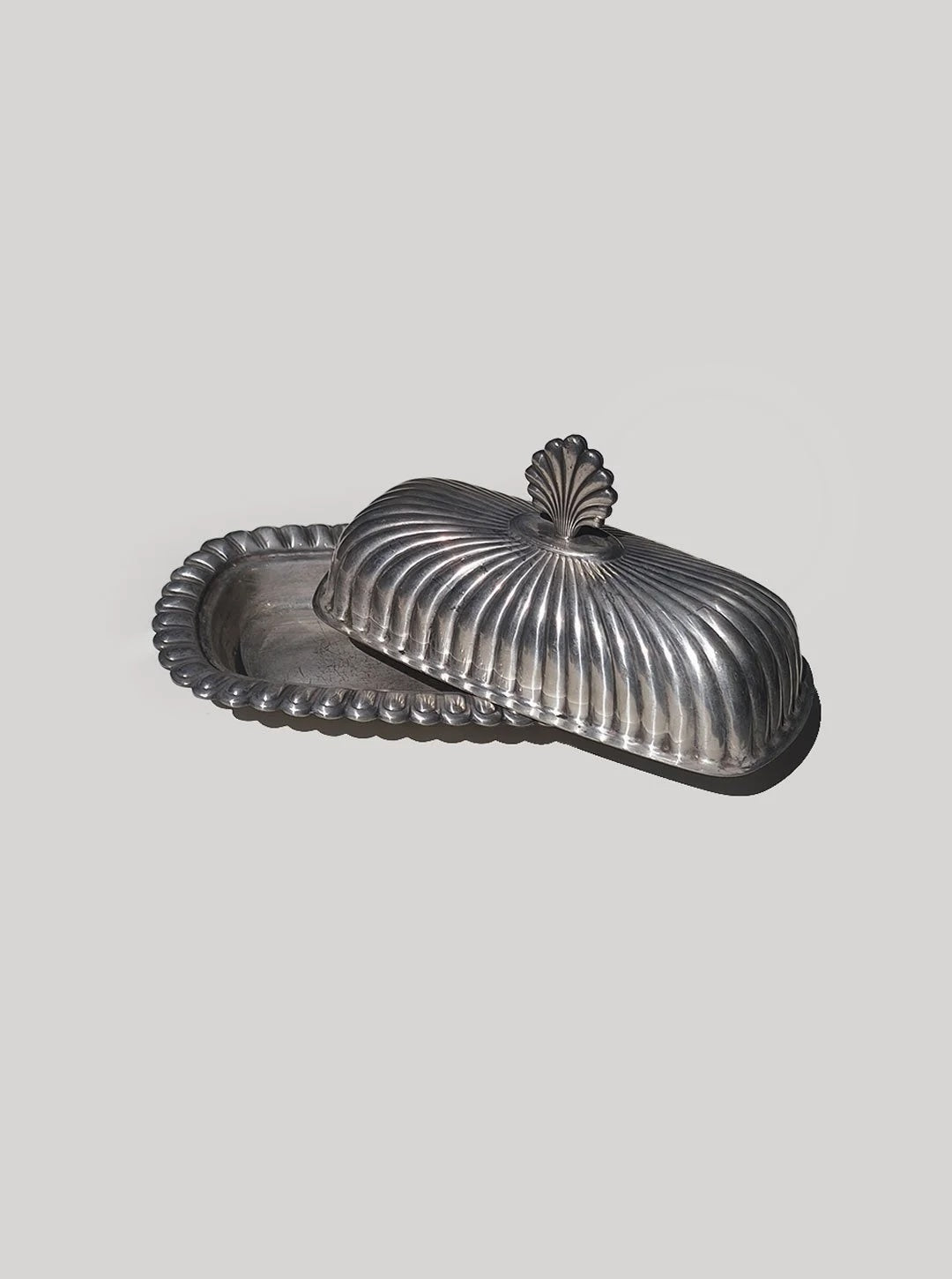 Vintage Shell Butter Dish