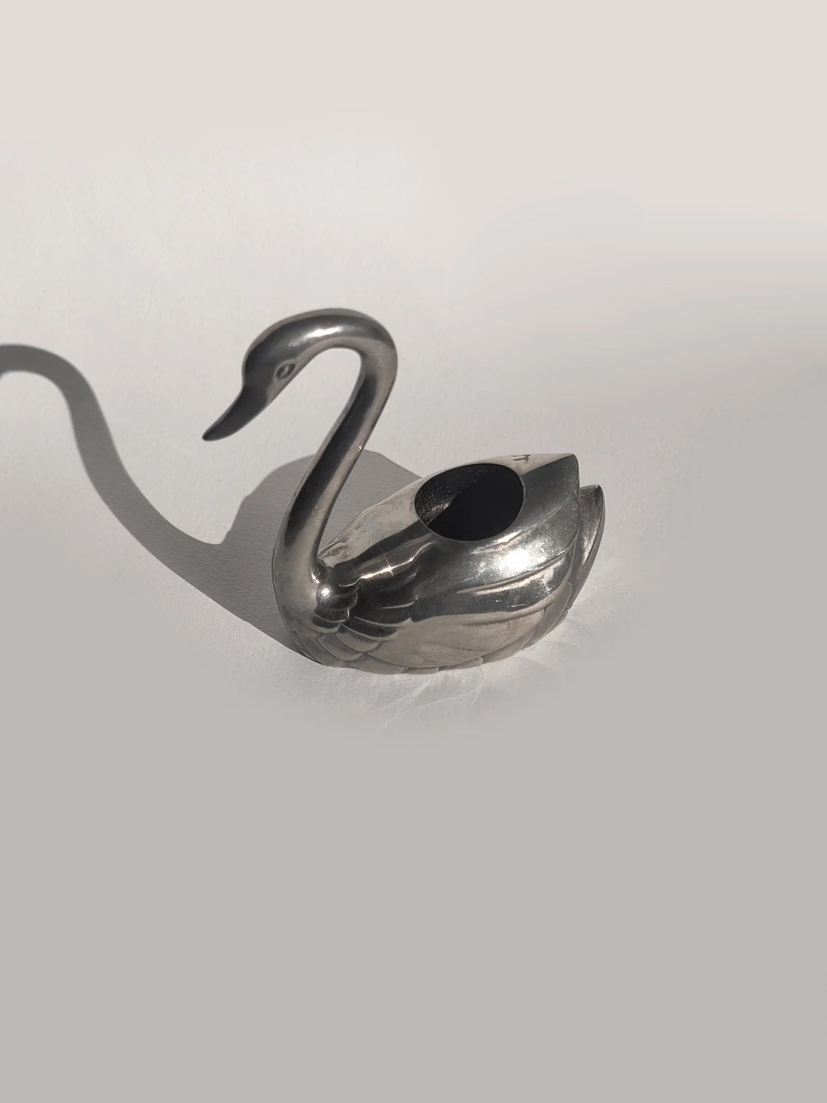 Vintage Swan Candle Holder