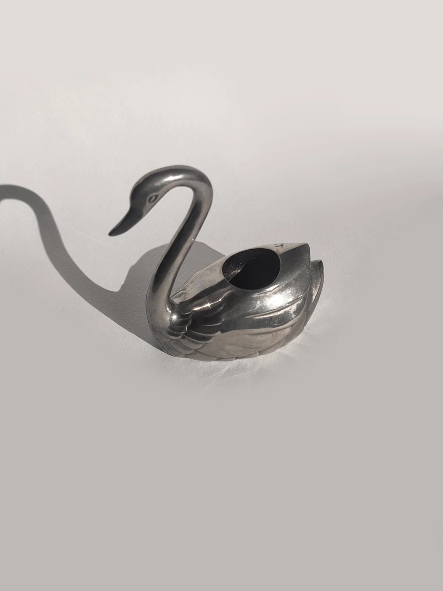 Vintage Swan Candle Holder