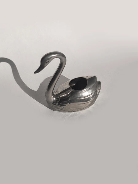 Vintage Swan Candle Holder