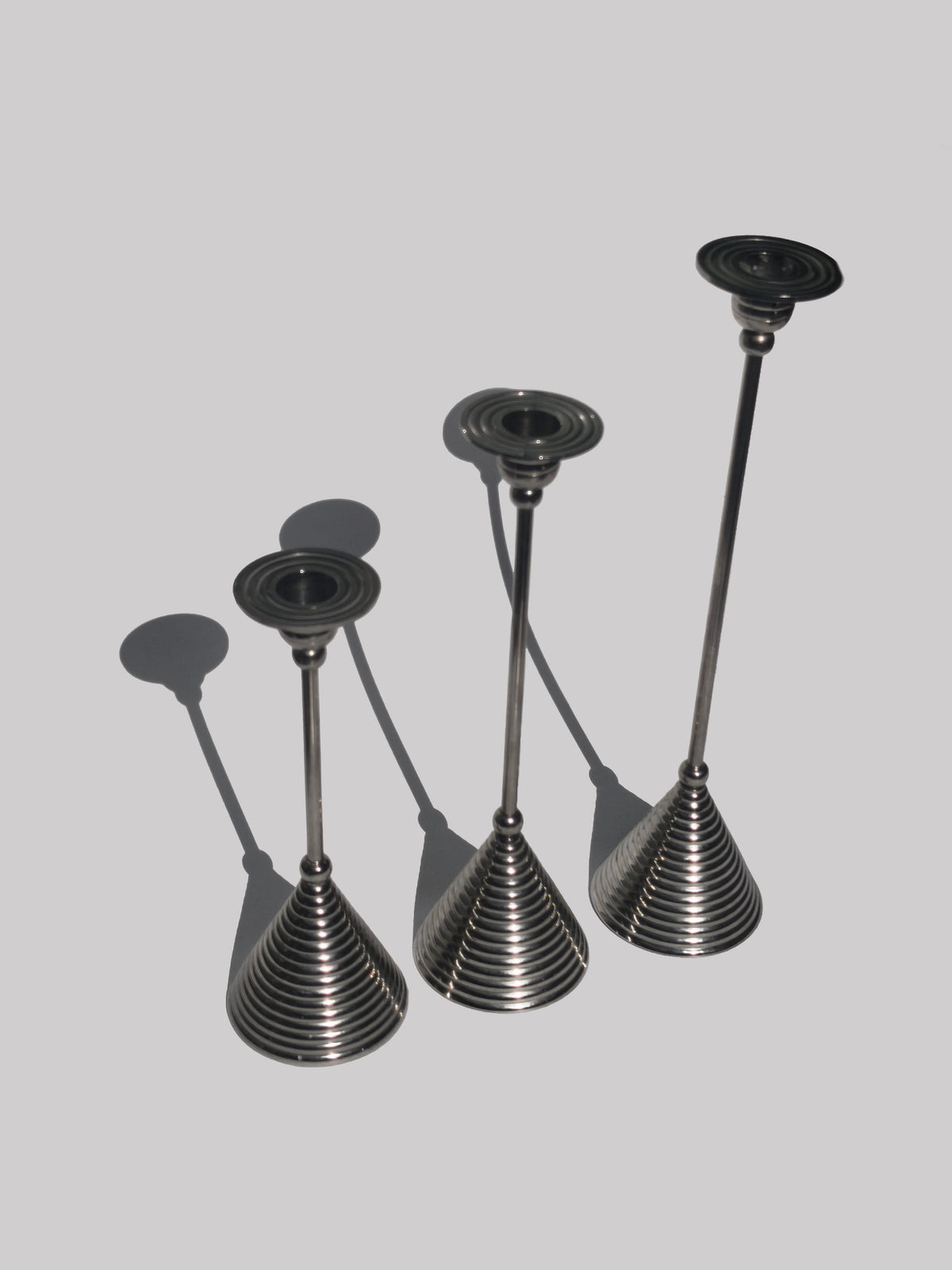 Vintage Trio of Candle Holders