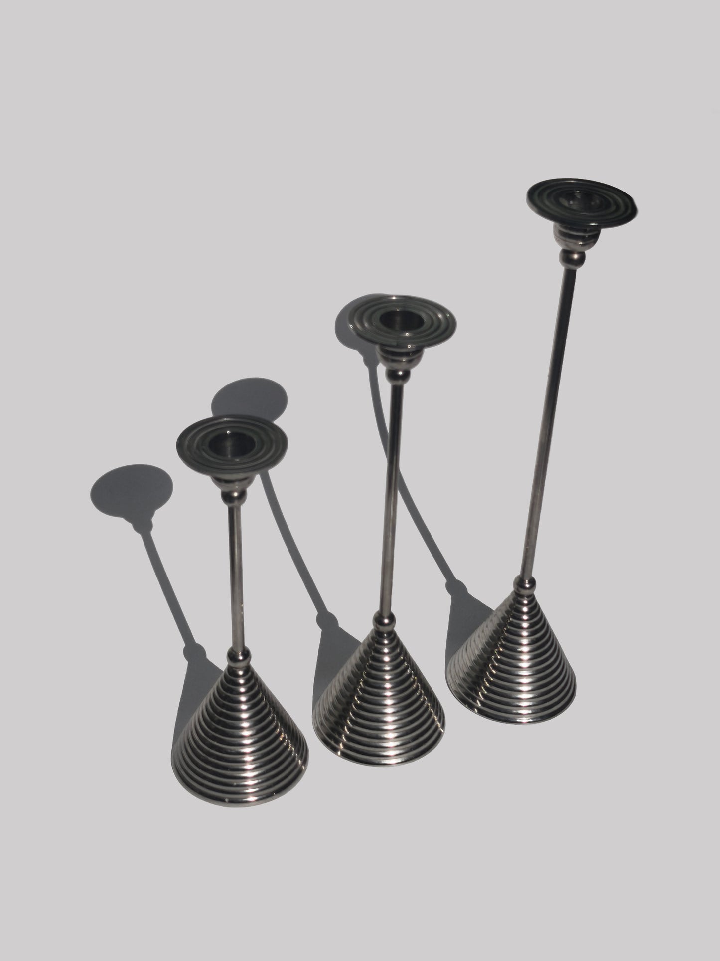 Vintage Trio of Candle Holders