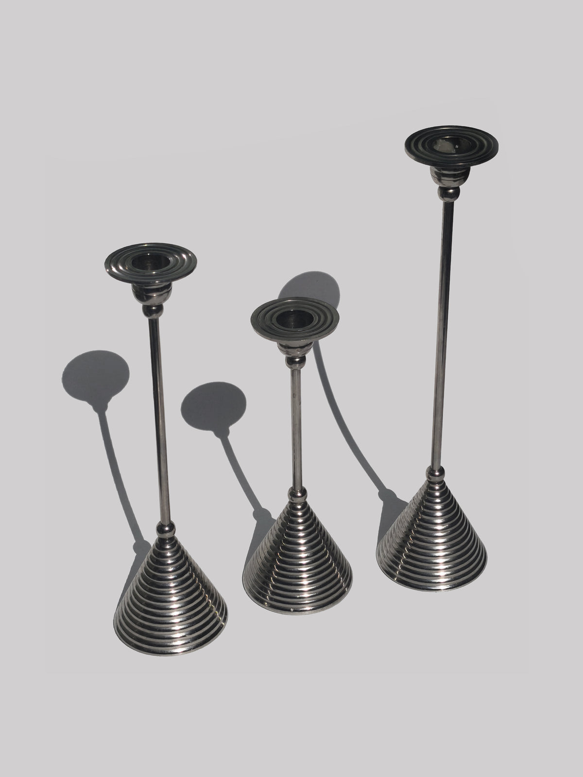 Vintage Trio of Candle Holders