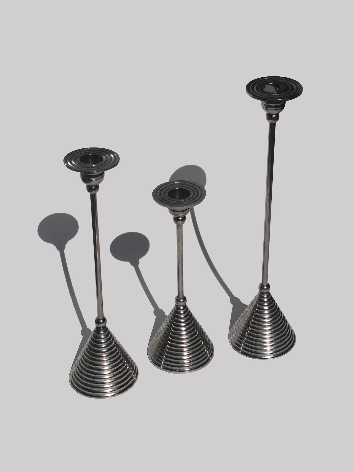 Vintage Trio of Candle Holders