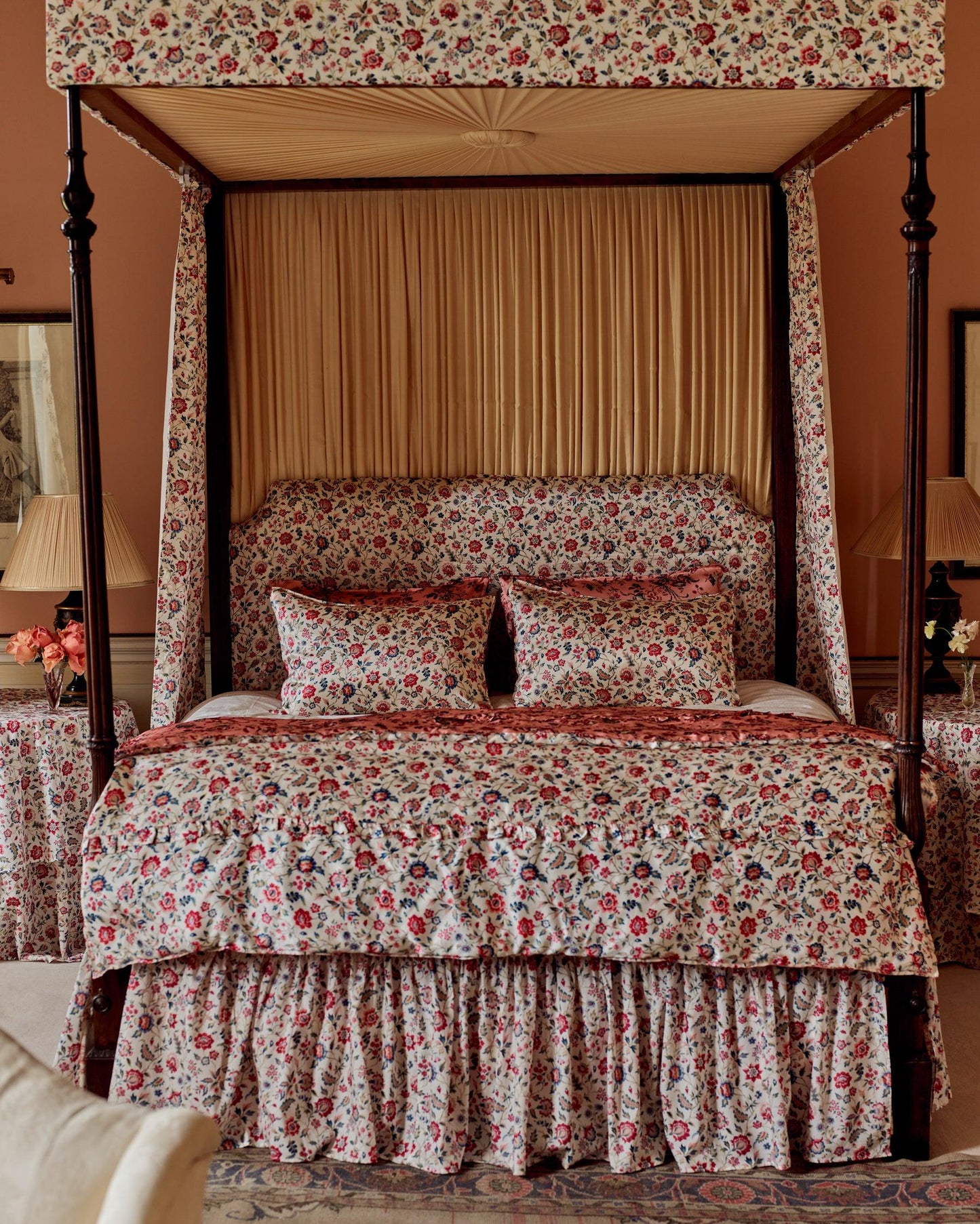 Fitted Sheet made with Liberty Fabric EVA BELLE - Coco & Wolf