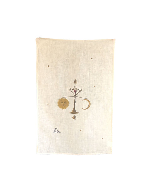 Linen Tea Towel "Libra"