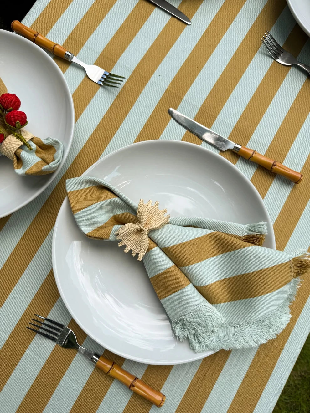 Lido Stripe Table Runner in Sole