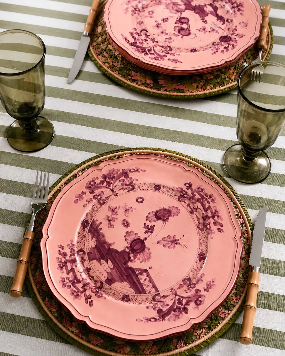 Lido Stripe Tablecloth in Oliva