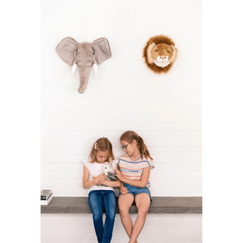 Michael the Rhino Wall Mounted Plush Head