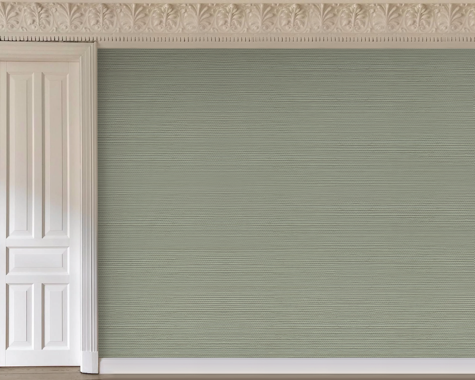 Grasscloth Wallpaper - Earth Green