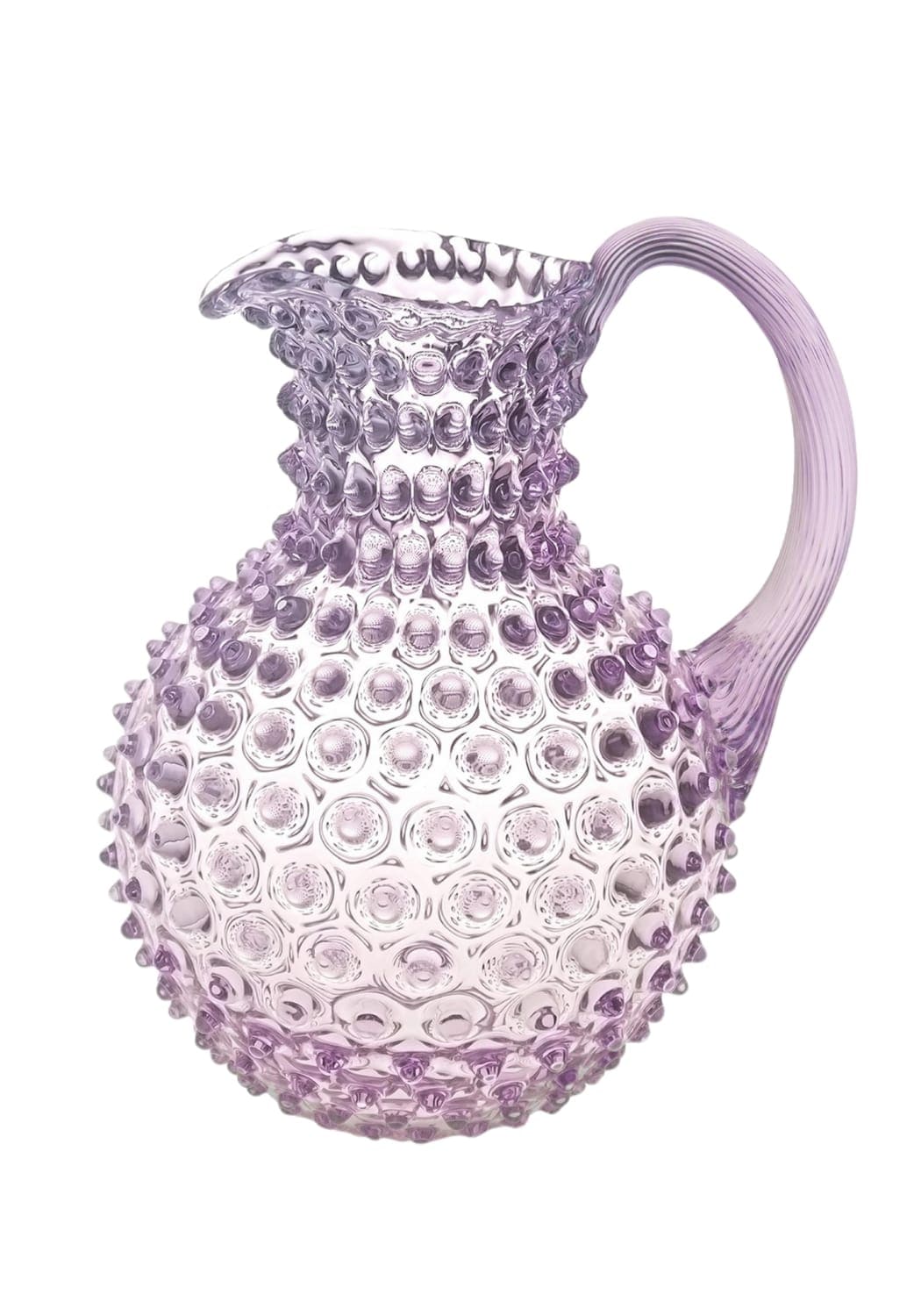 Lilac Hobnail Large Jug 2L