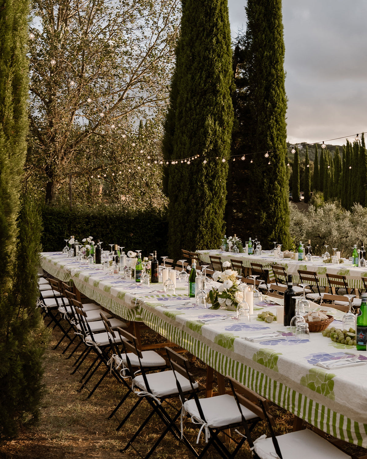Green Lilac Bloom Tablecloth
