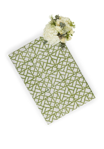Lily's Green Bamboo Grove Tablecloth - Casa by Josephine Jenno