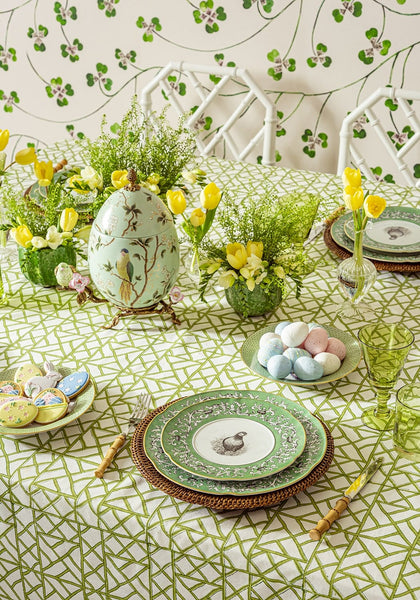 Lily's Green Bamboo Grove Tablecloth - Casa by Josephine Jenno
