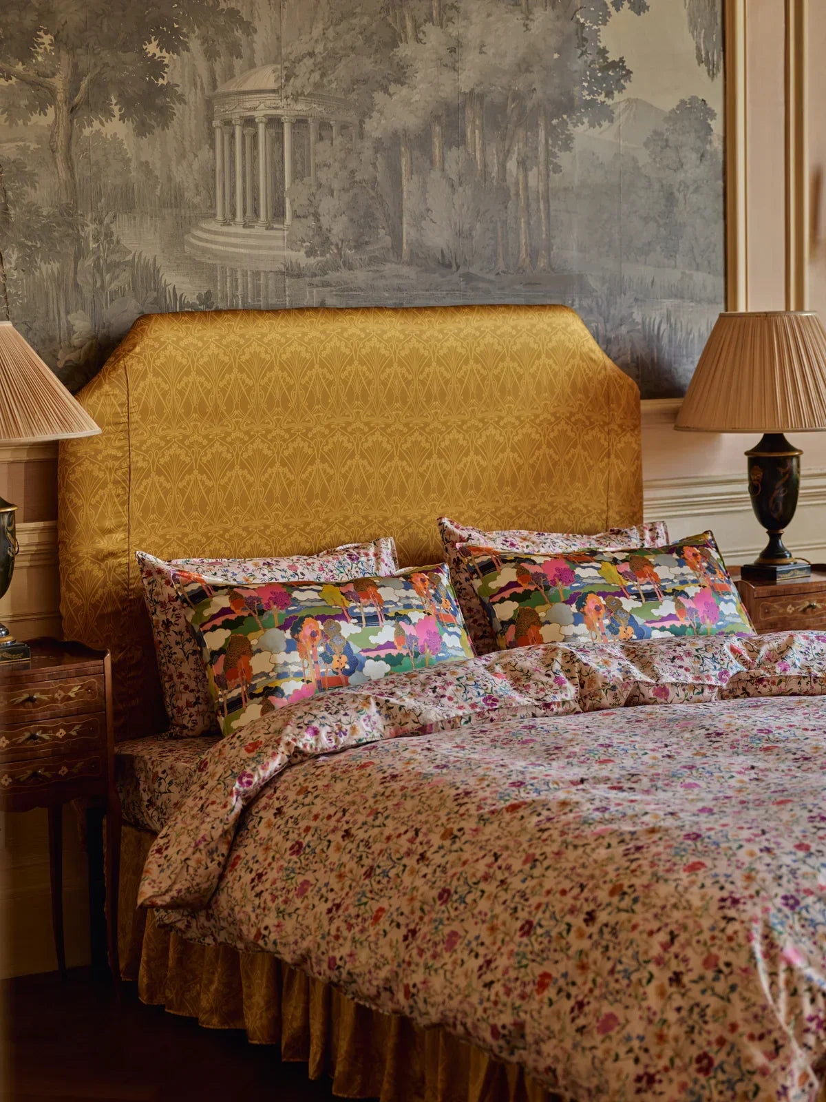 Flat Top Sheet made with Liberty Fabric LINEN GARDEN - Coco & Wolf