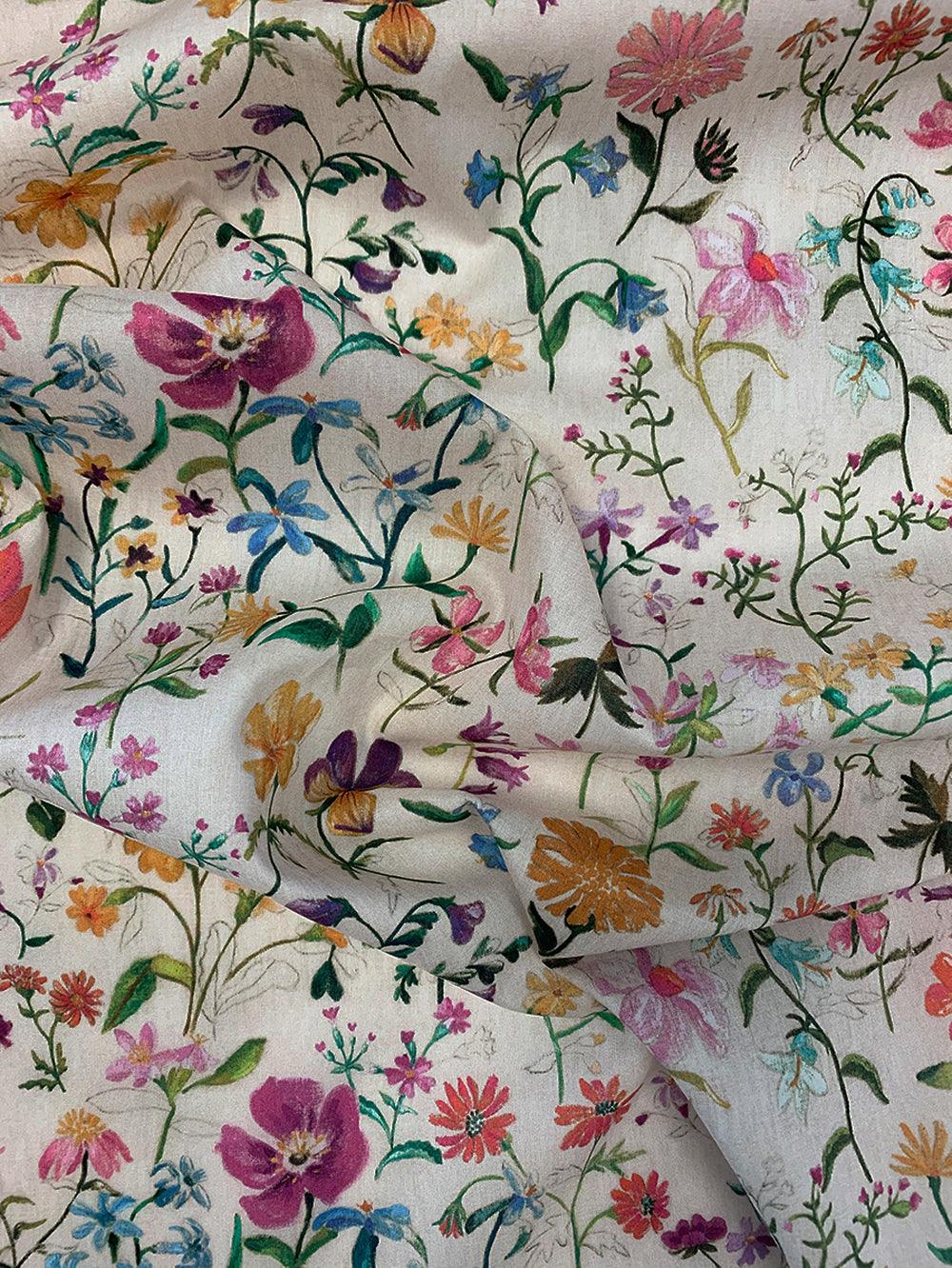 Fitted Sheet made with Liberty Fabric LINEN GARDEN - Coco & Wolf