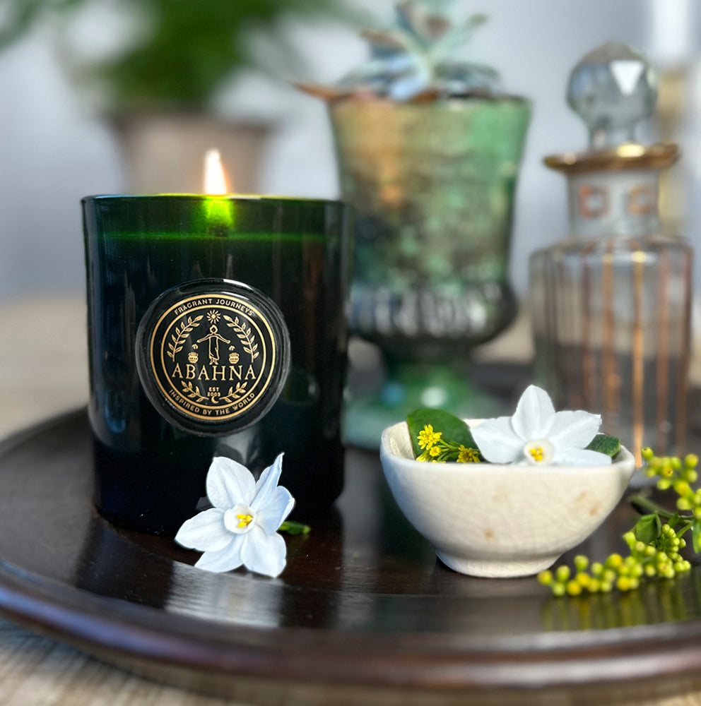 Natural rapeseed wax votive candle with pure cotton wick – Abahna