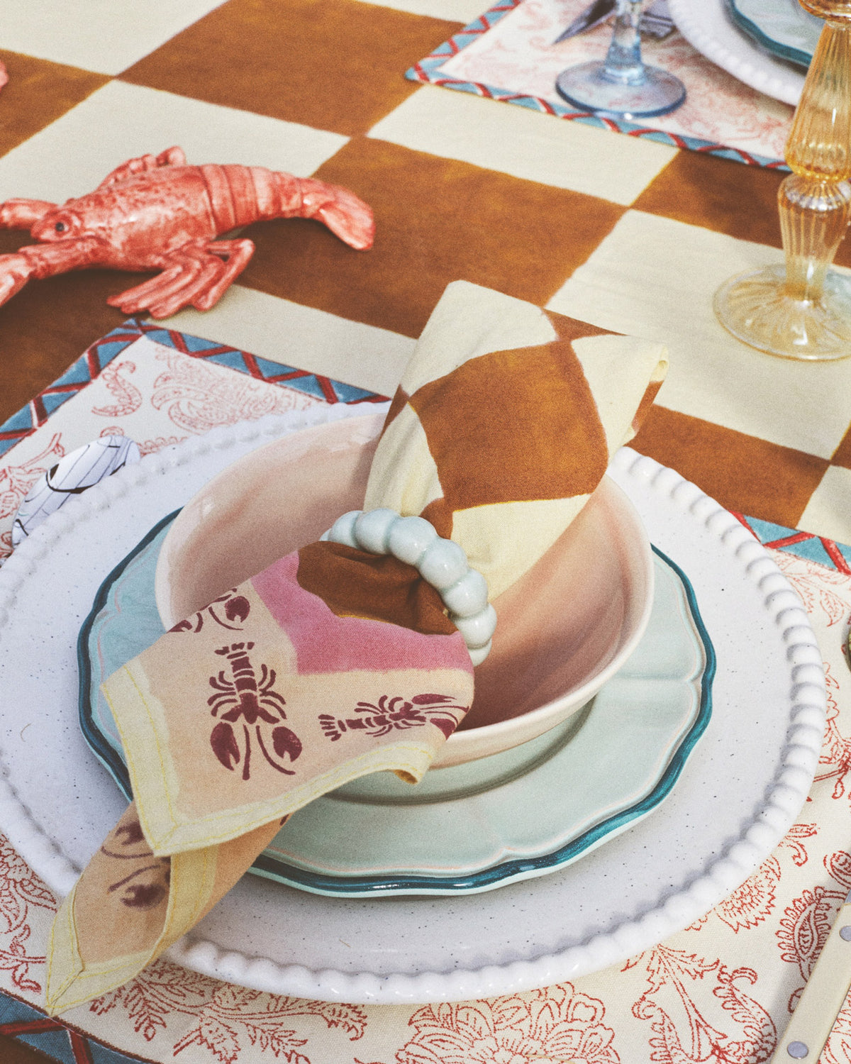 The Red Lobster Napkin Set of 2