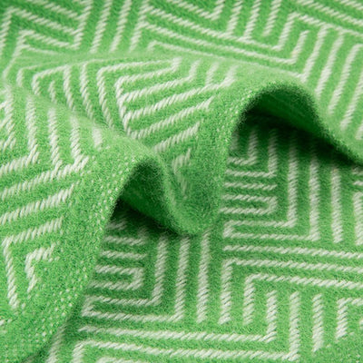 Lollypop - Pure New Wool Blanket - Green - Heating & Plumbing London - Throw