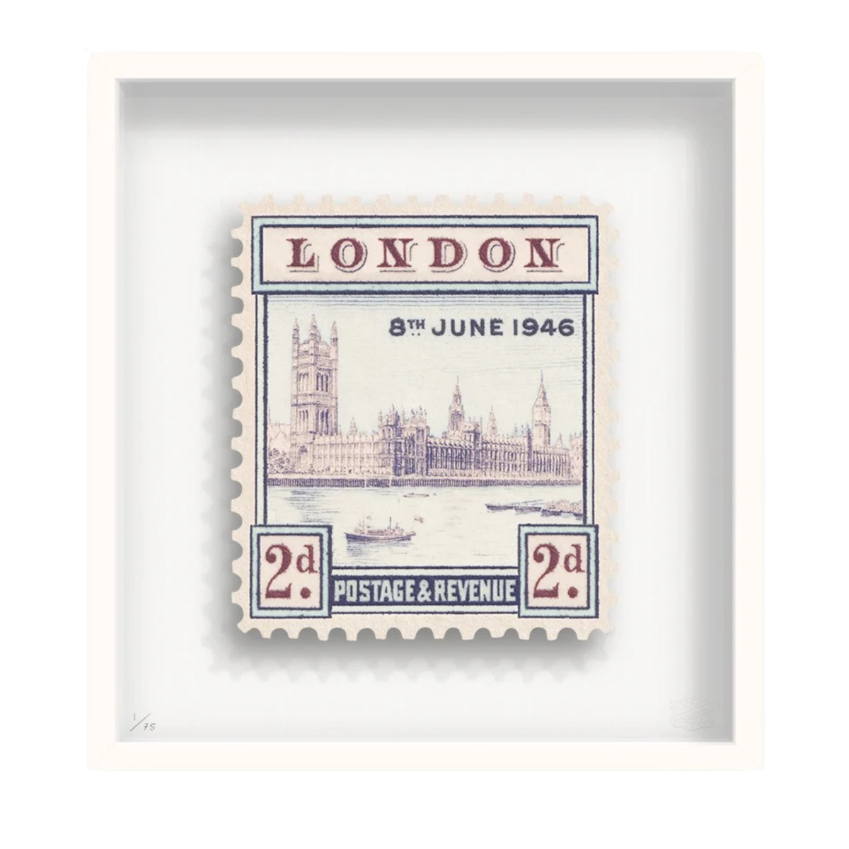 London II Small Floating Print