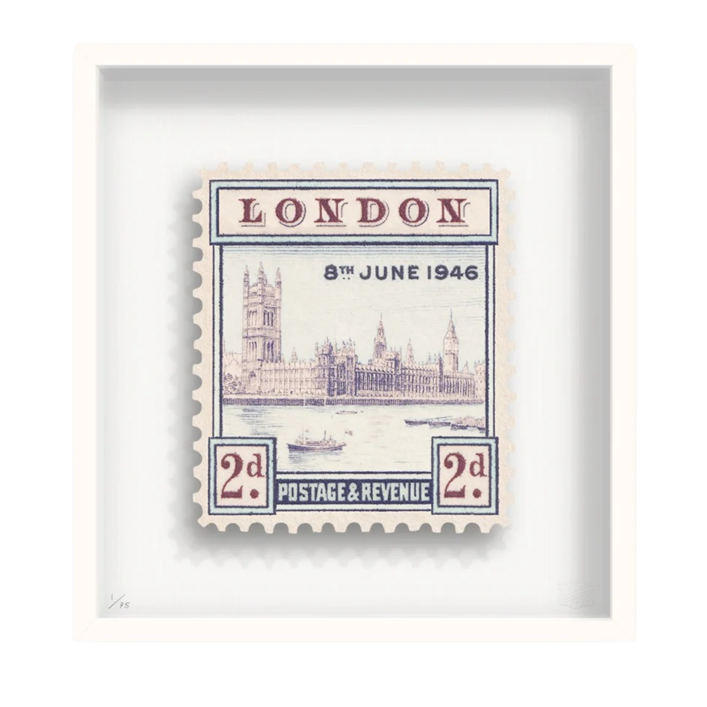 London II Small Floating Print