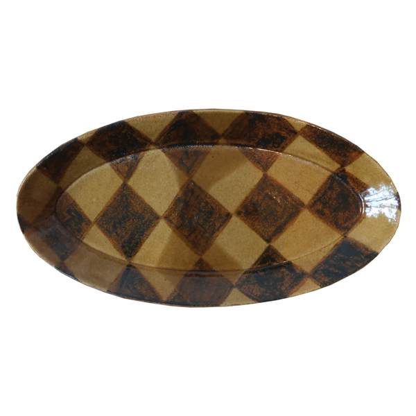 Honey Glaze Circus Dish - Long Oval