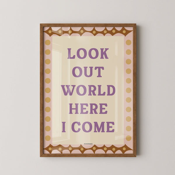 Look Out World Children's Print