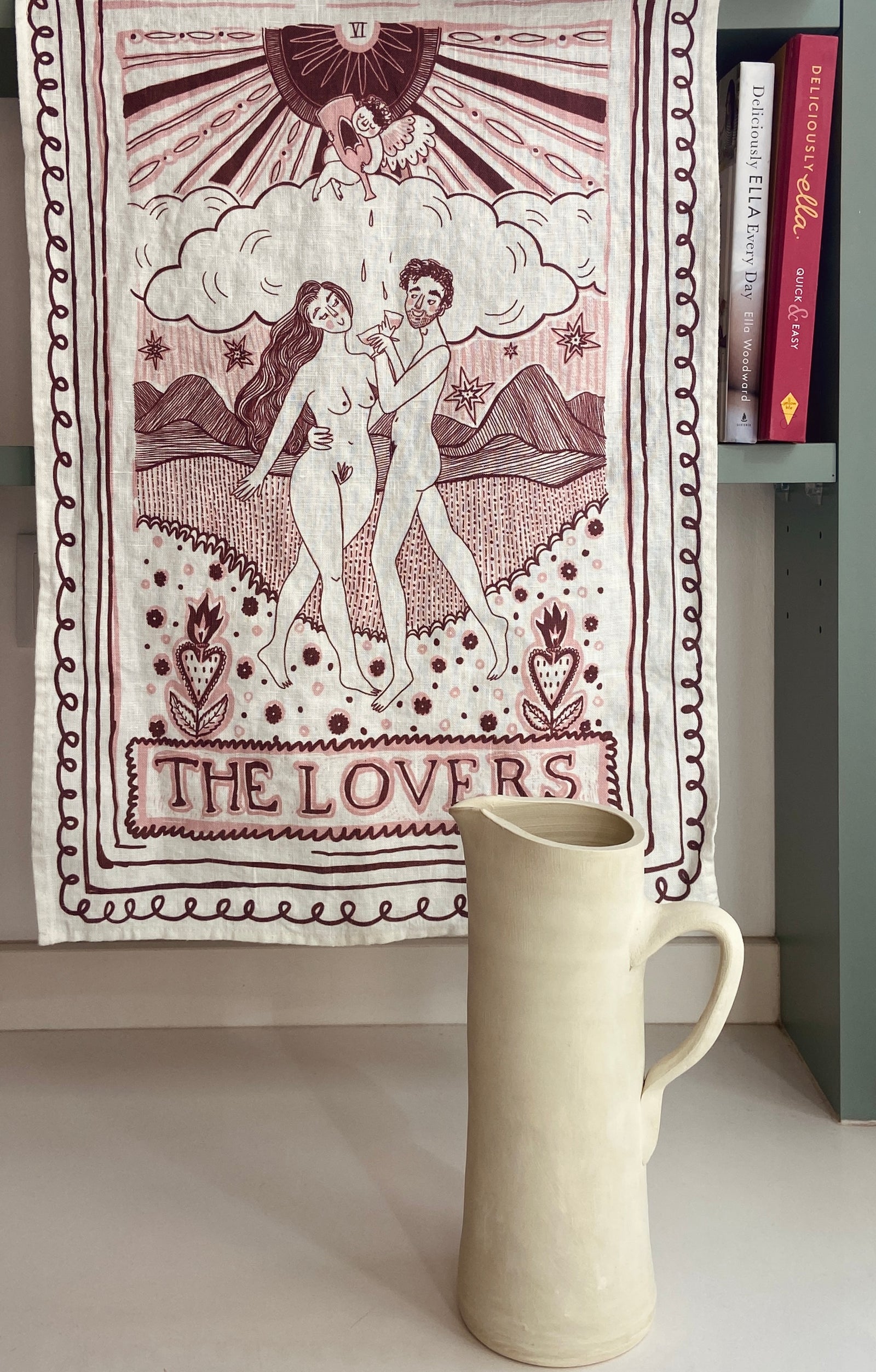 The Lovers Tea Towel