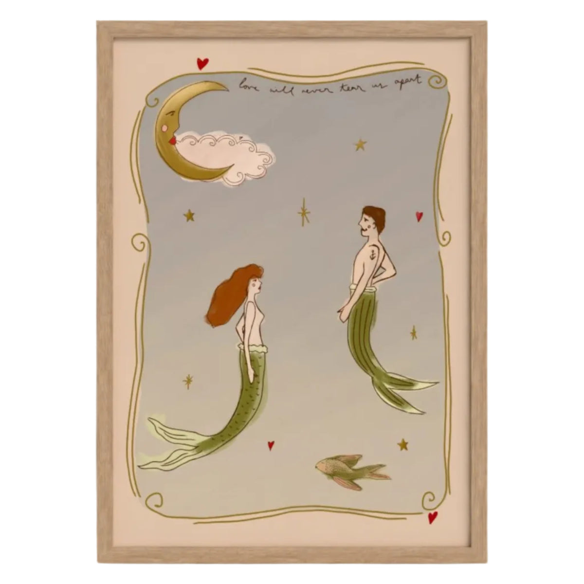 Love Will Never Tear Us Apart art print — hand-illustrated giclée by Queen of the Rodeo