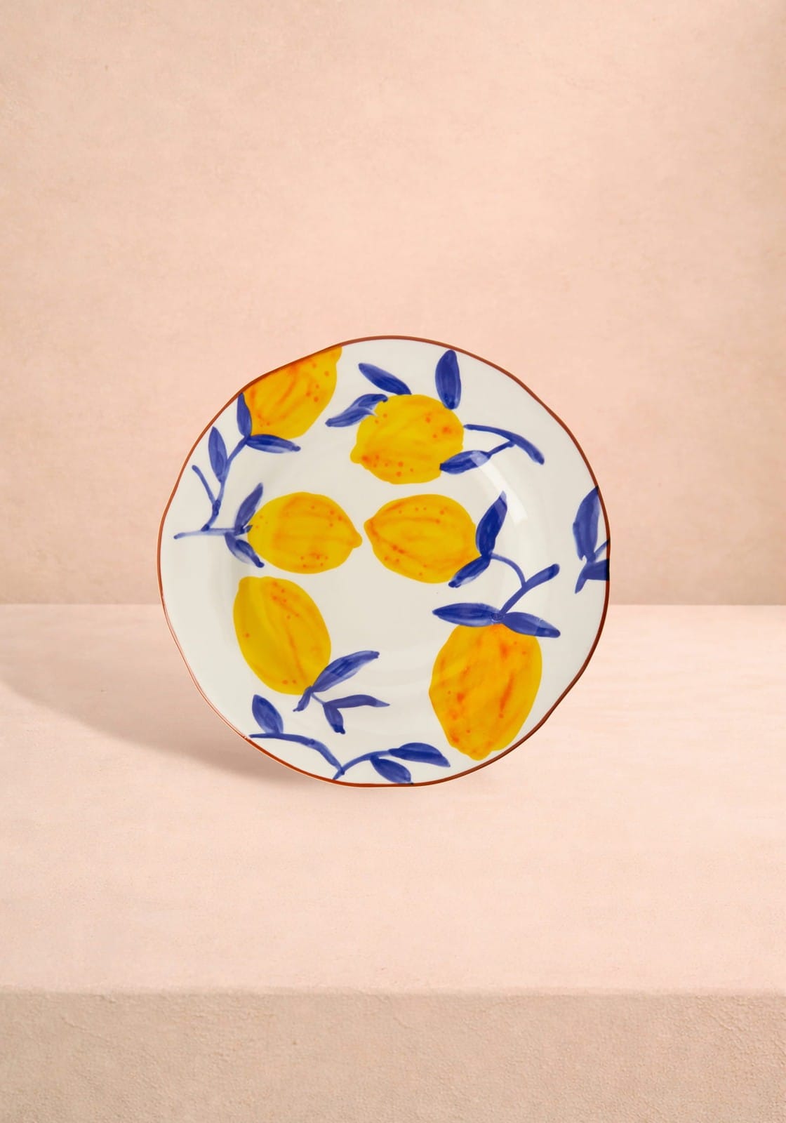 Lunch Plates Buds in May — Hand-Painted Lunch Plates Inspired by Matisse Set of 4