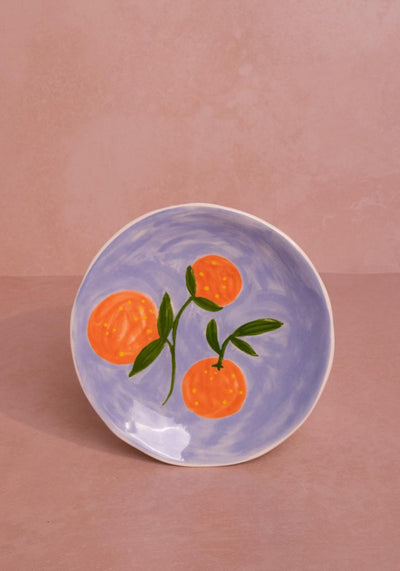 Peaches and Keen Plates After Matisse - Set of 4