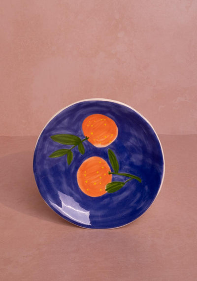 Peaches and Keen Plates After Matisse - Set of 4