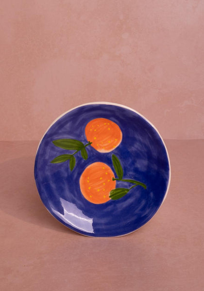 Peaches and Keen Plates After Matisse - Set of 4