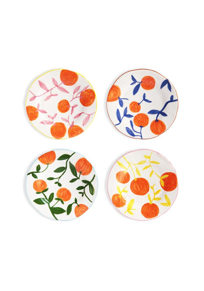 Lunch Plates Twig Oranges - Set of 4 - Casa by Josephine Jenno