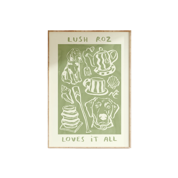 Custom "Favourite Things" Illustration Print