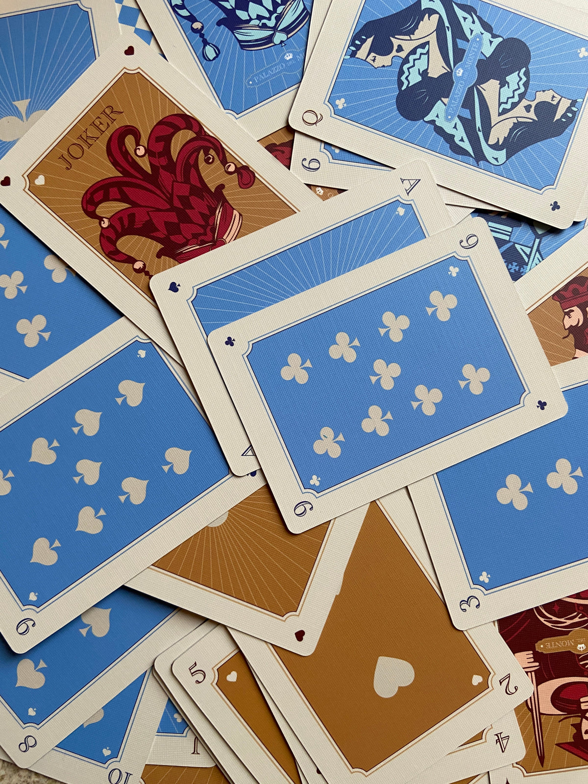 Illustrated playing cards styled as meaningful birthday gift for mum 