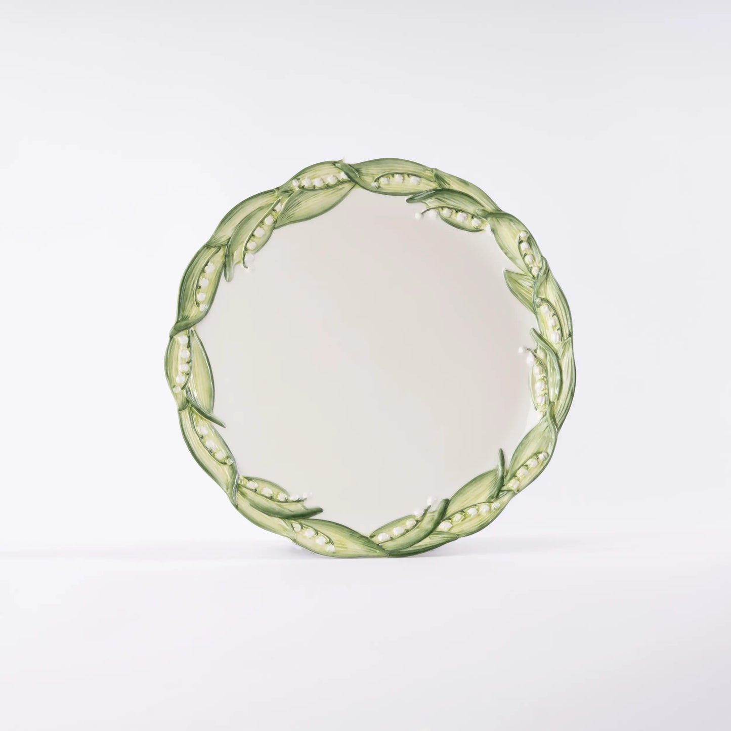 Lily of The Valley Hand-Painted Ceramic Plate - Set of 2