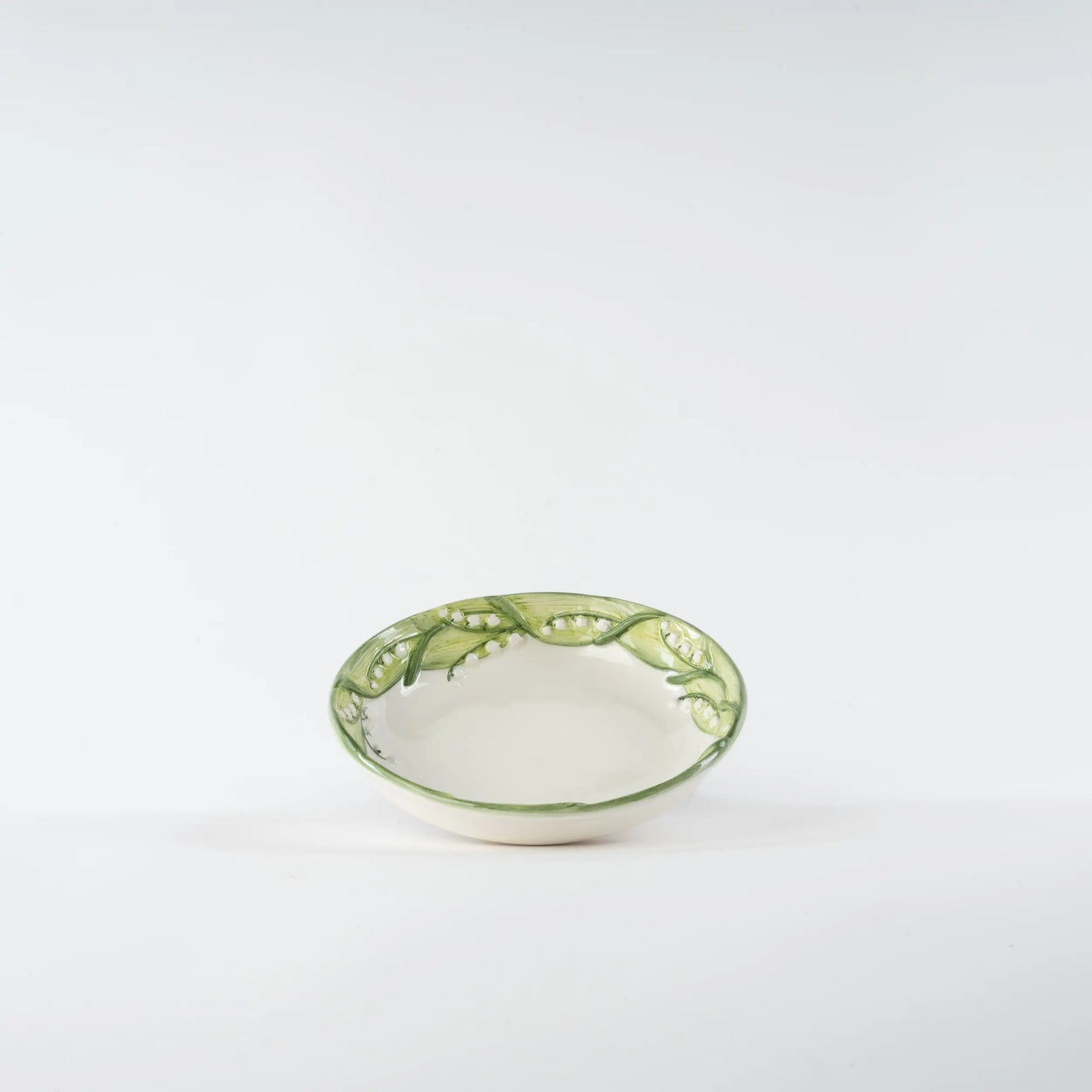 Lily of The Valley Hand-Painted Ceramic Plate - Set of 2