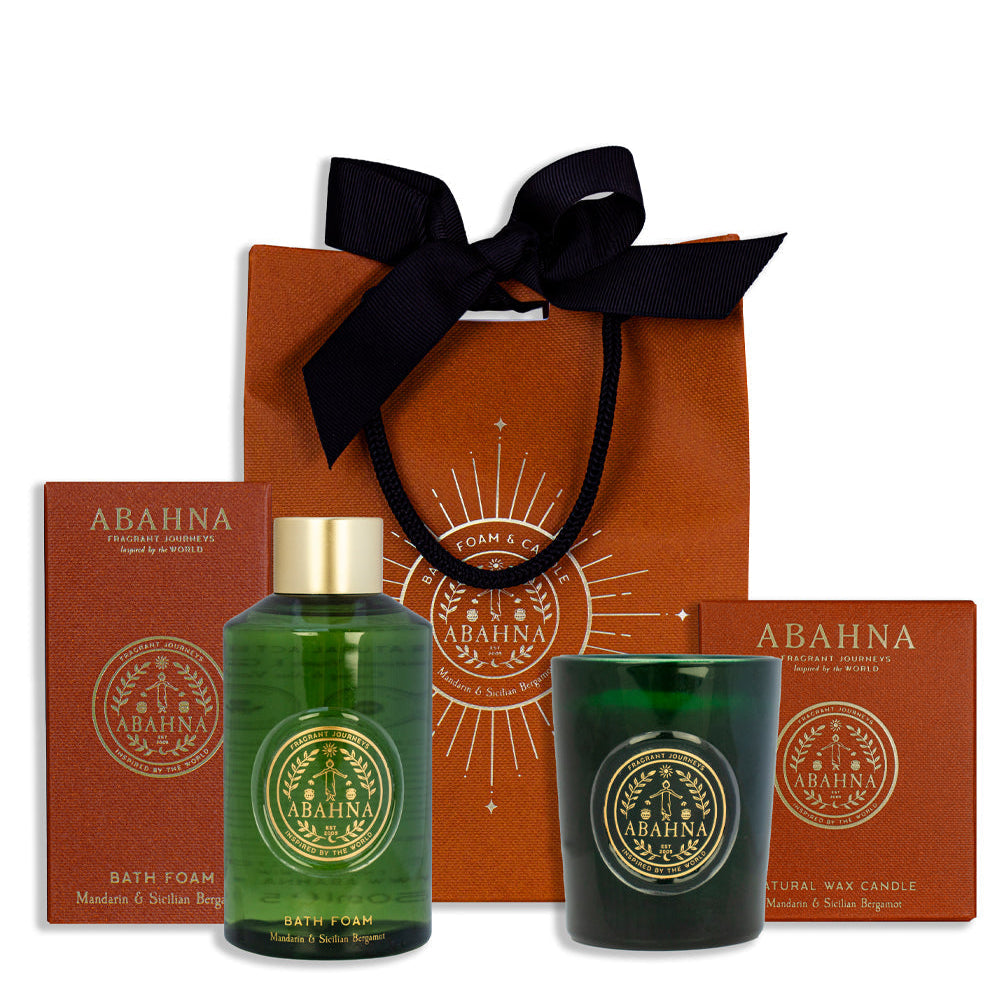 Bathe By Candlelight - Bath Foam & Candle - Mandarin & Sicilian Bergamot