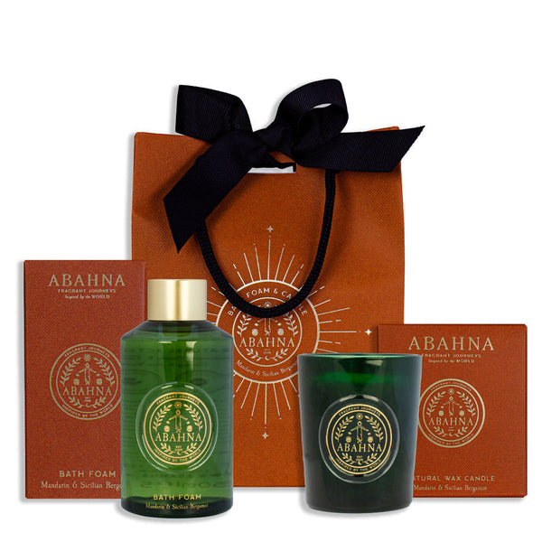 Bathe By Candlelight - Bath Foam & Candle - Mandarin & Sicilian Bergamot