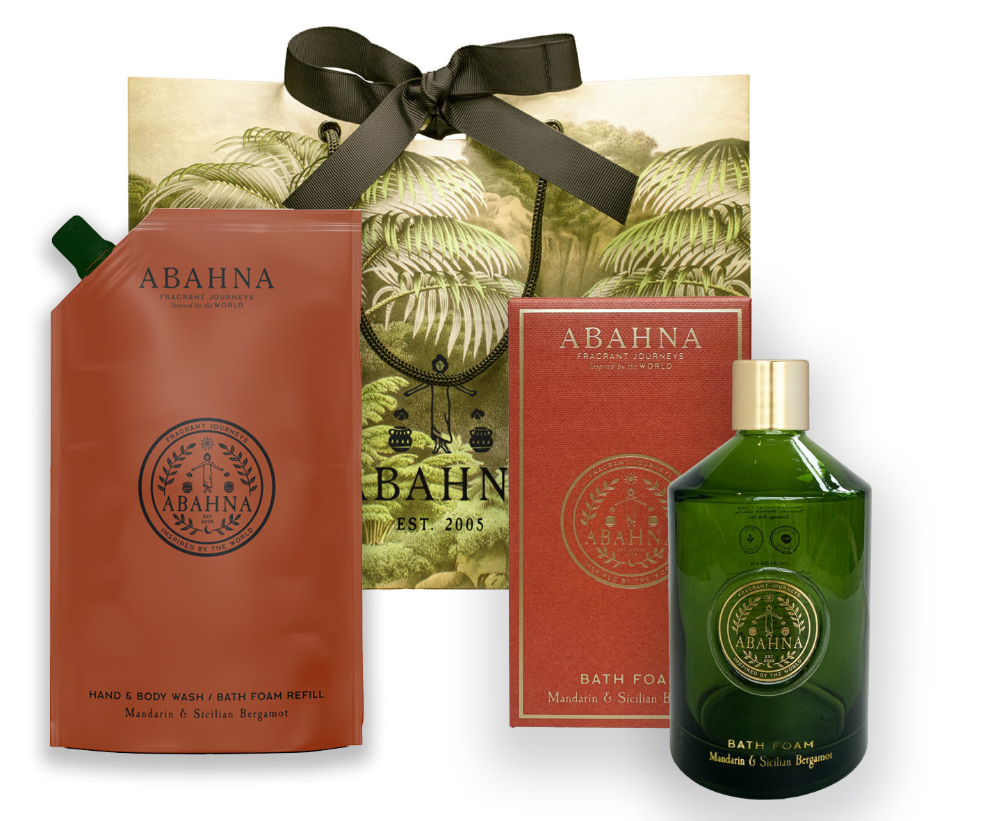 Bath foam refill set - Mandarin & Sicilian Bergamot